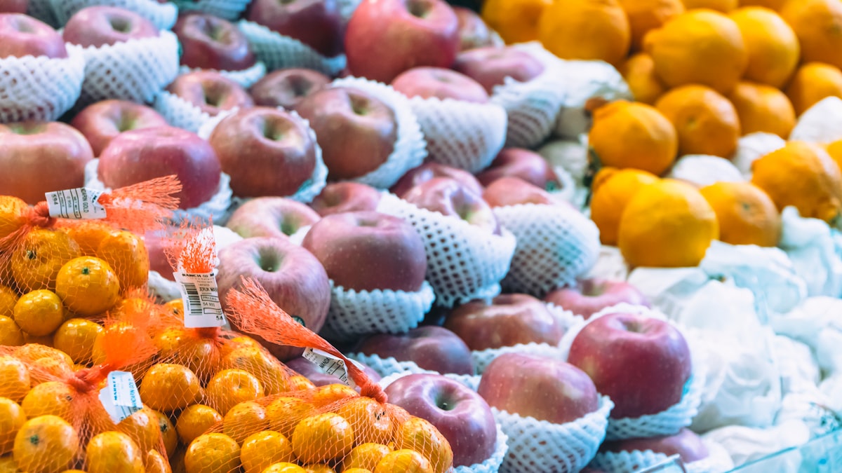 Fresh fruits and vegetables representing healthy eating and nutrition